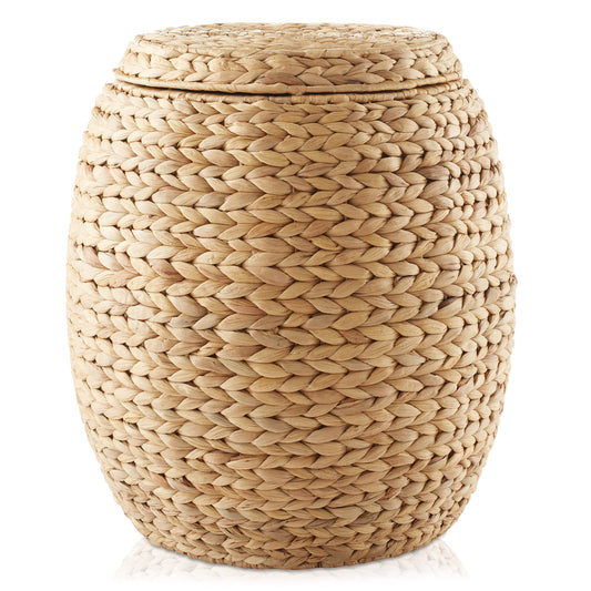 Storage Basket - 17 ½ Inches Hand Woven Laundry Hamper