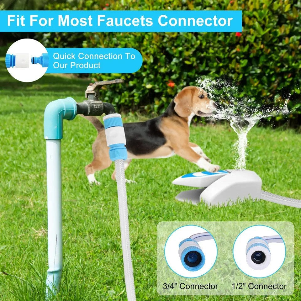 Dog Water Fountain With 2 Modes Spray - Step On Dog Fountain