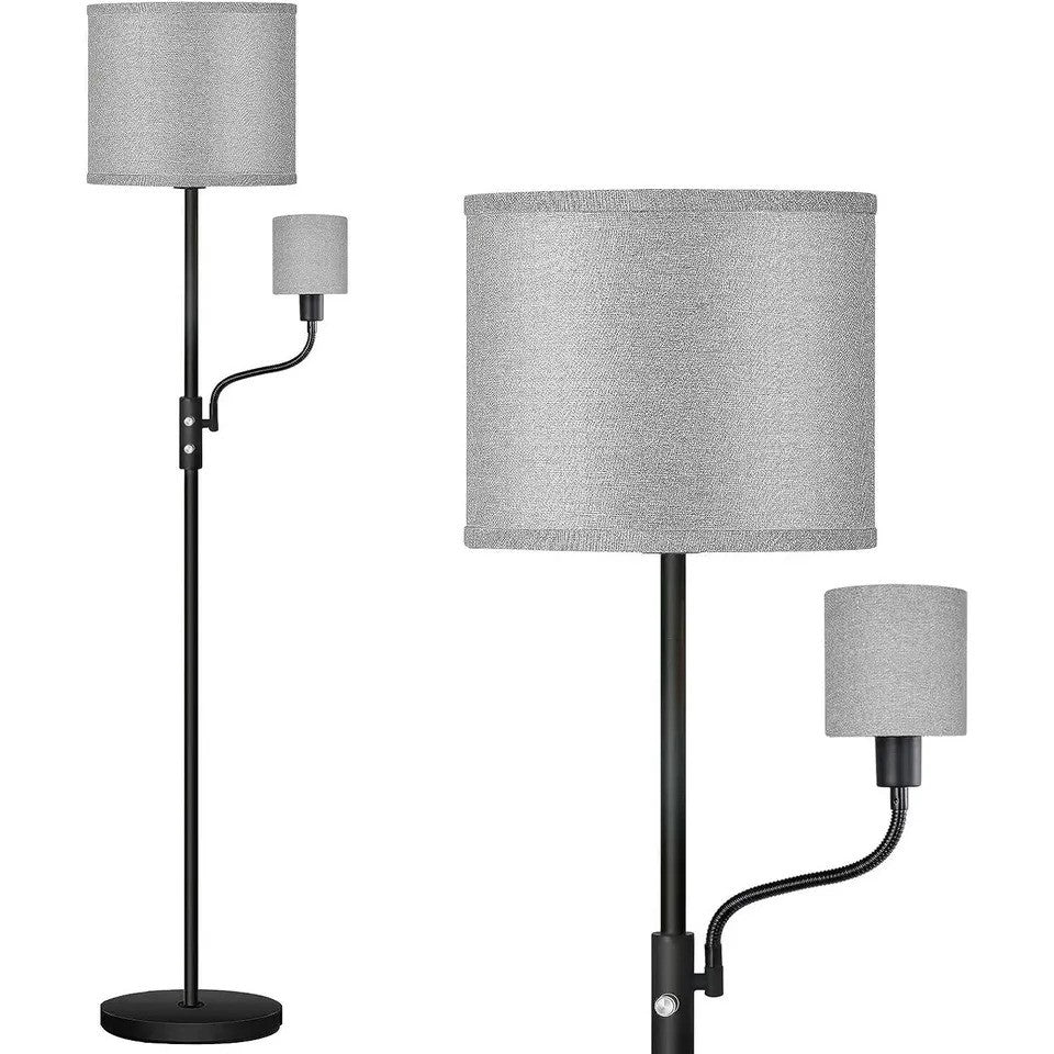 Floor Lamp - Dual Head Floor Lamp Shades With Separate Switch