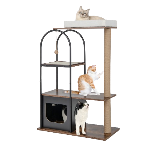 Cat Tree - 47 Inches Cat Tree With Activity Center