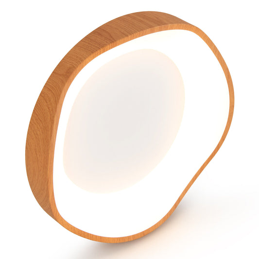 Ceiling Light with Wood Pattern - 42W Flush Mount Light