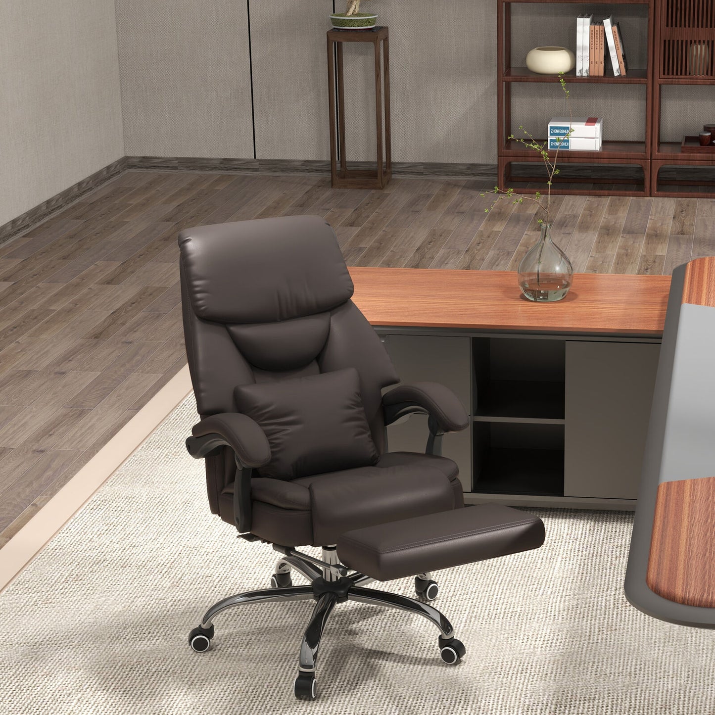 Office Chair- Curved Backrest Desk Chair