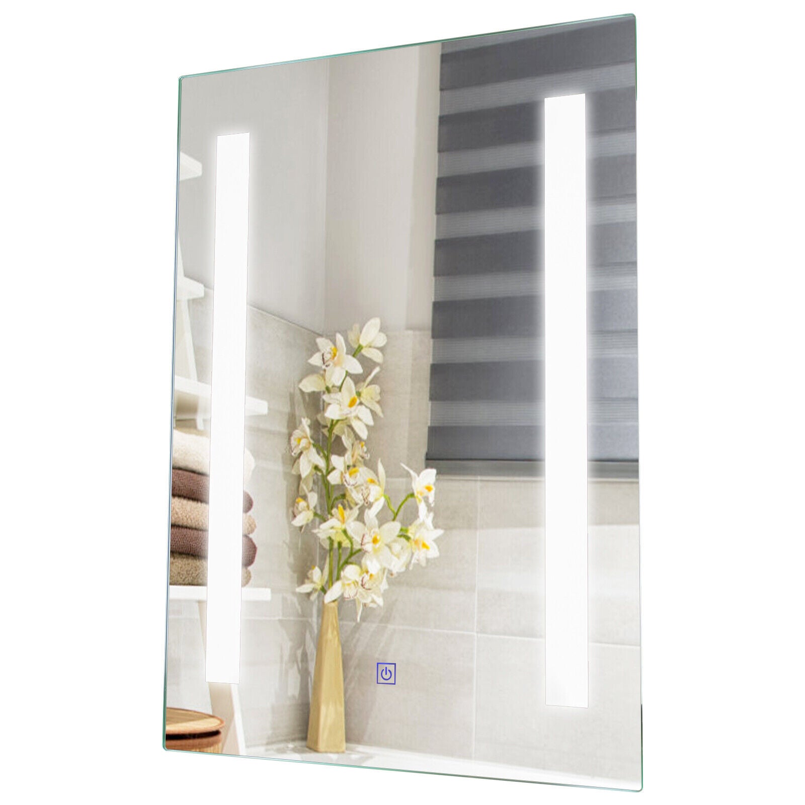 Mirrors - 27.5 by 20 Inches Wall Mounted 3 Color Bathroom Mirror