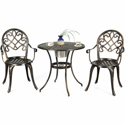 Outdoor Furniture With removable Ice Bucket - Set of 3 Patio Furniture