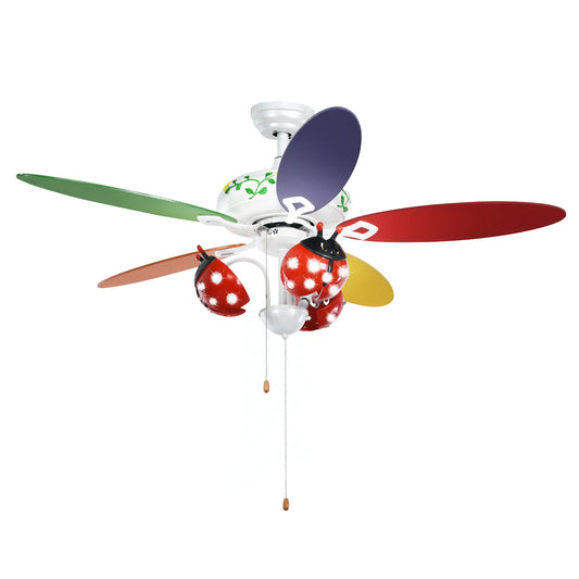 Ceiling Fan - 52 Inches Multi Color Ceiling Fan and Light