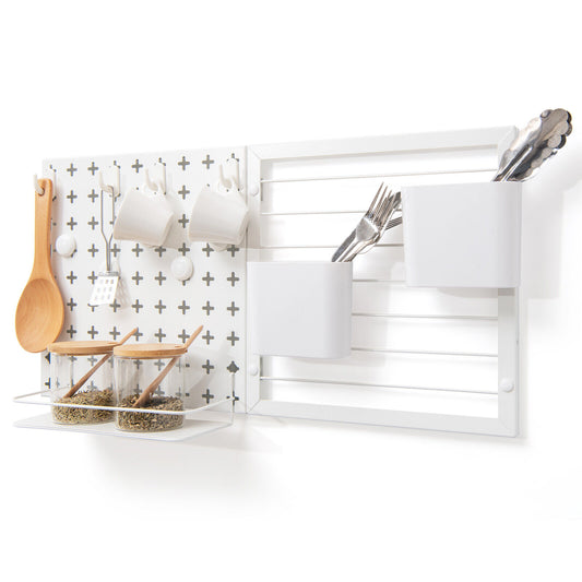 Pegboard - Peg Board And Hooks With 2 Panels