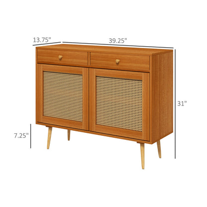 Sideboard - 39.25 Inches Storage Cabinet with Boho Vibe
