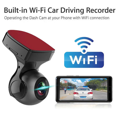 Dash Cam 170° WiFi  Cam Recorder - 1080P HD Car Camera