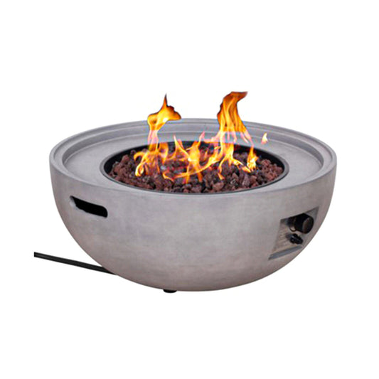 Fire Pit With Cover - 32 Inch Outdoor Fireplace