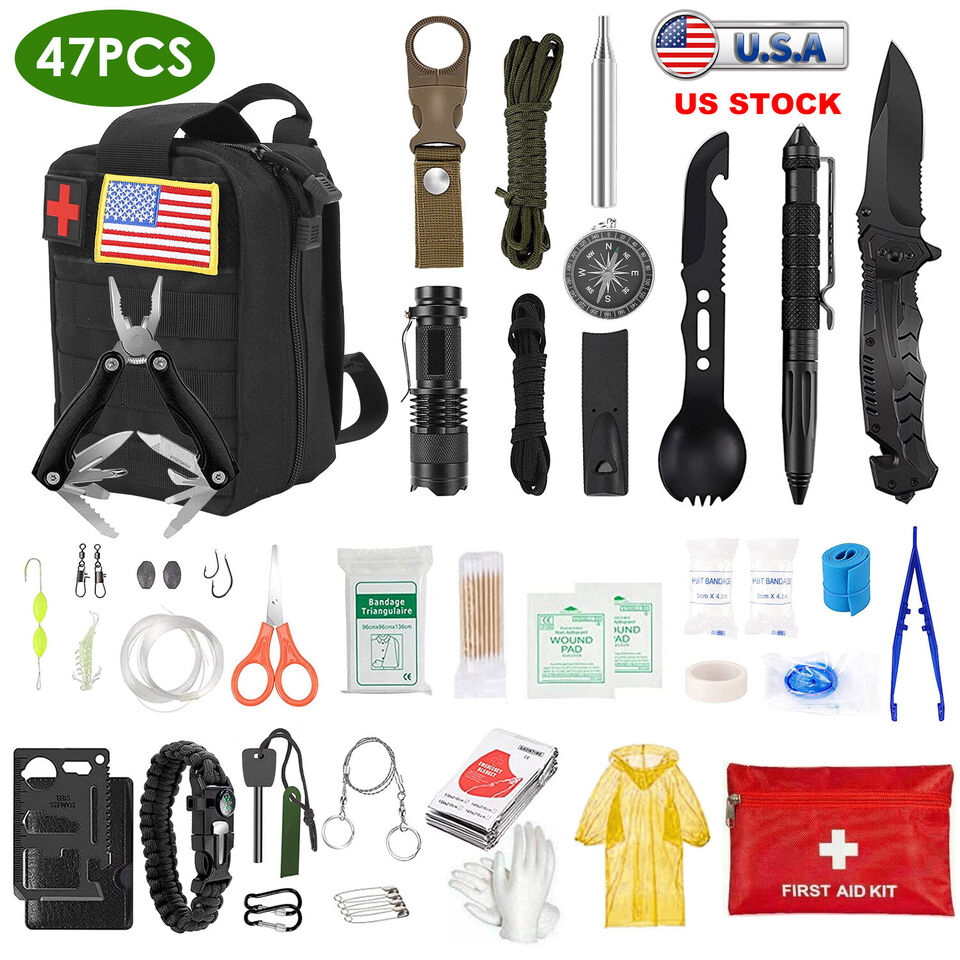 Survival Kits - 47 Pcs Survival Gear Kit
