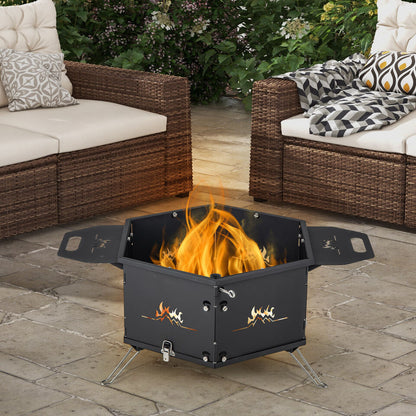 Fire Pit - 10 Inch Carbon Steel Charcoal Grill