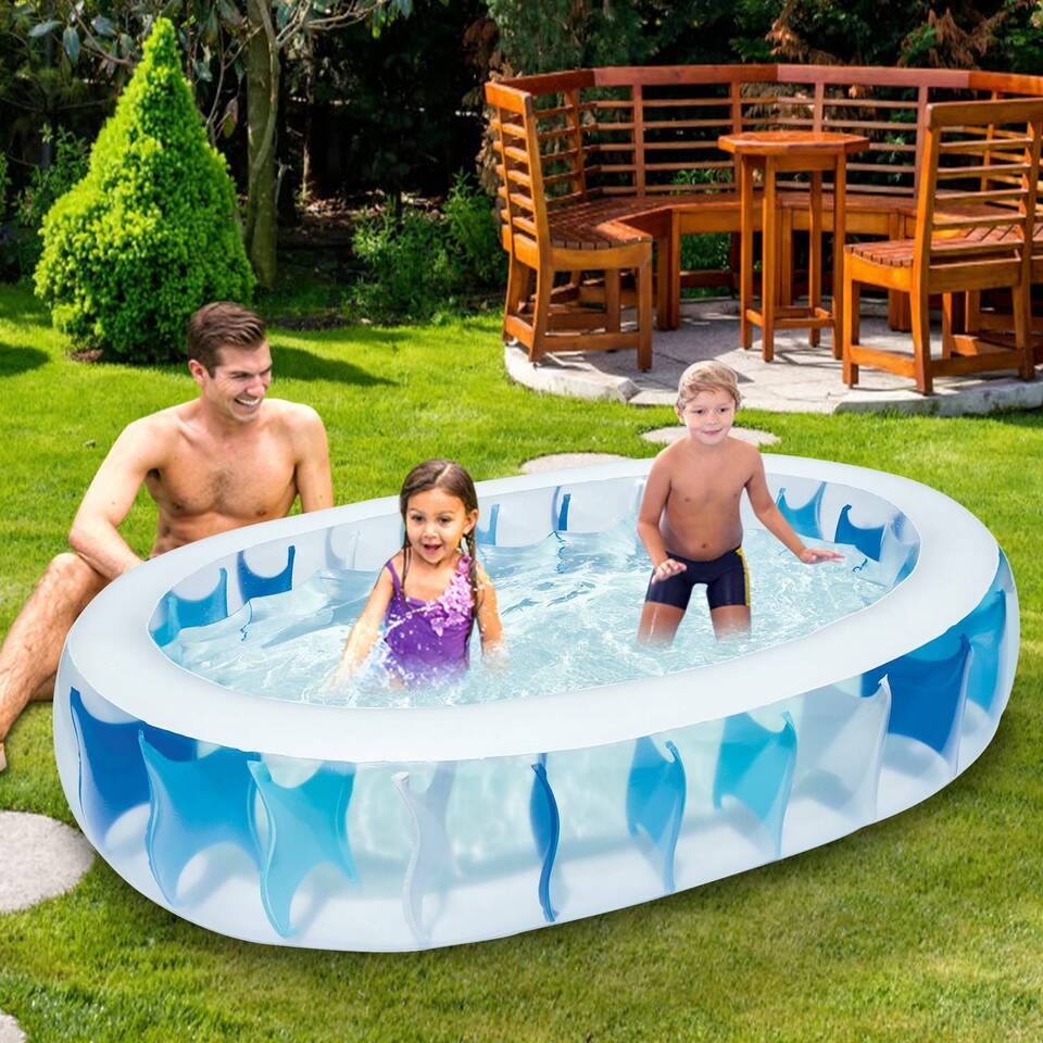 Inflatable Pool - 90x60x20 Inches Blow Up Pool