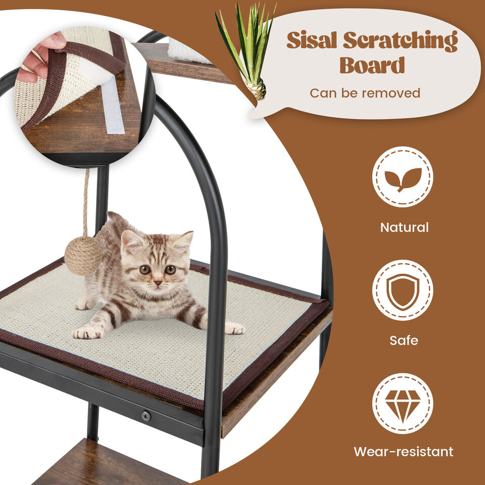 Cat Tree - 47 Inches Cat Tree With Activity Center