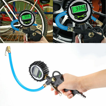 Tire Inflator - Tire Air Inflator With 250 PSI Pressure Gauge