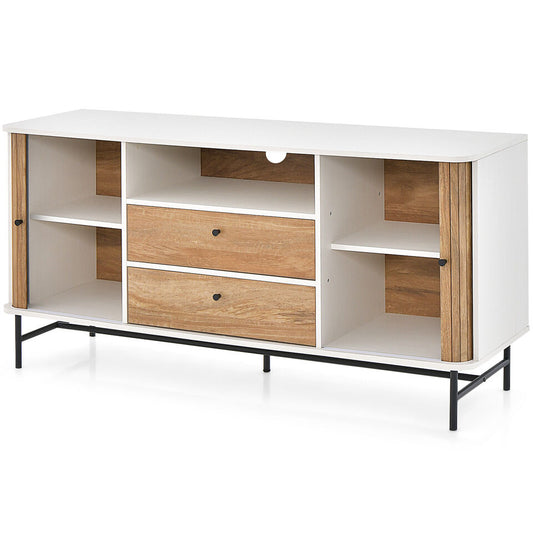 Tv Stand - 59 Inch Entertainment Center With 2 Drawer