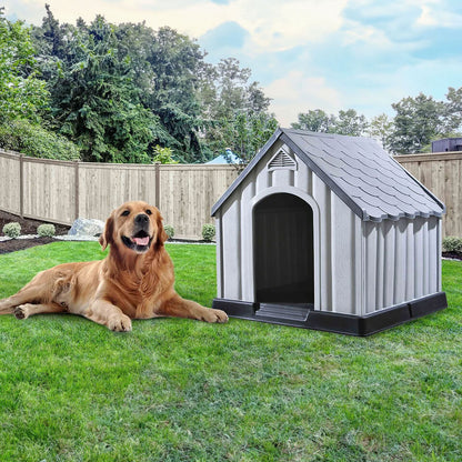 Dog House - 36 x 34.5 x 36 Inches Outdoor Large Dog House