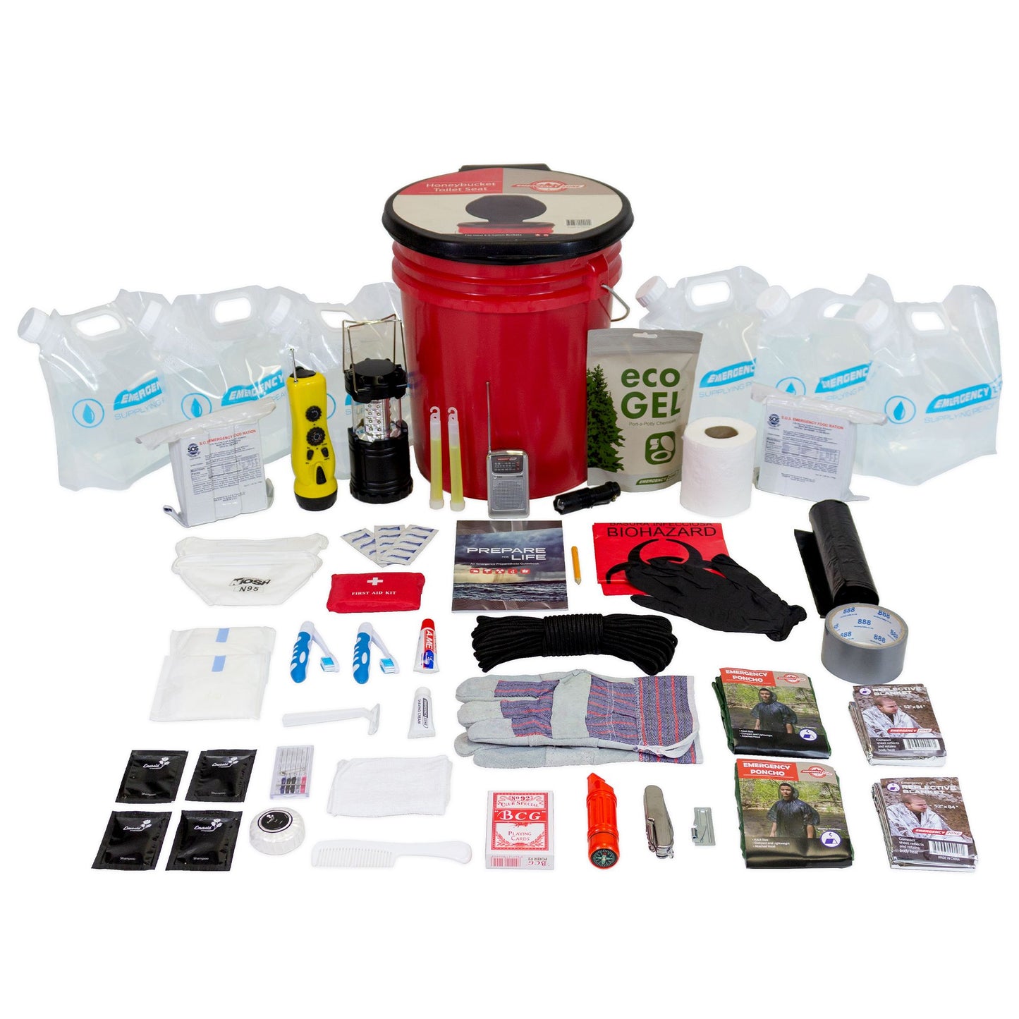 HurricaHurricane Go Bag - Emergency Survival Kit for 2 Peoplene Go Bag