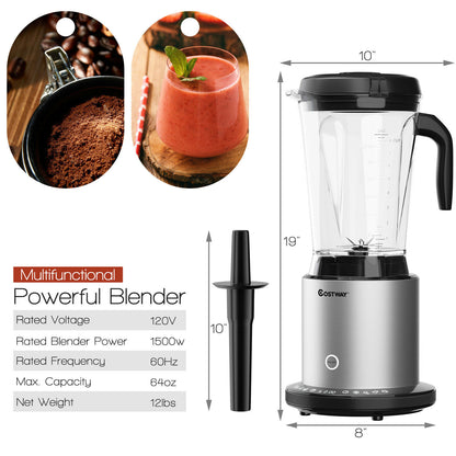 High Powered Blender with 10 Speeds - 1500W Food Processor
