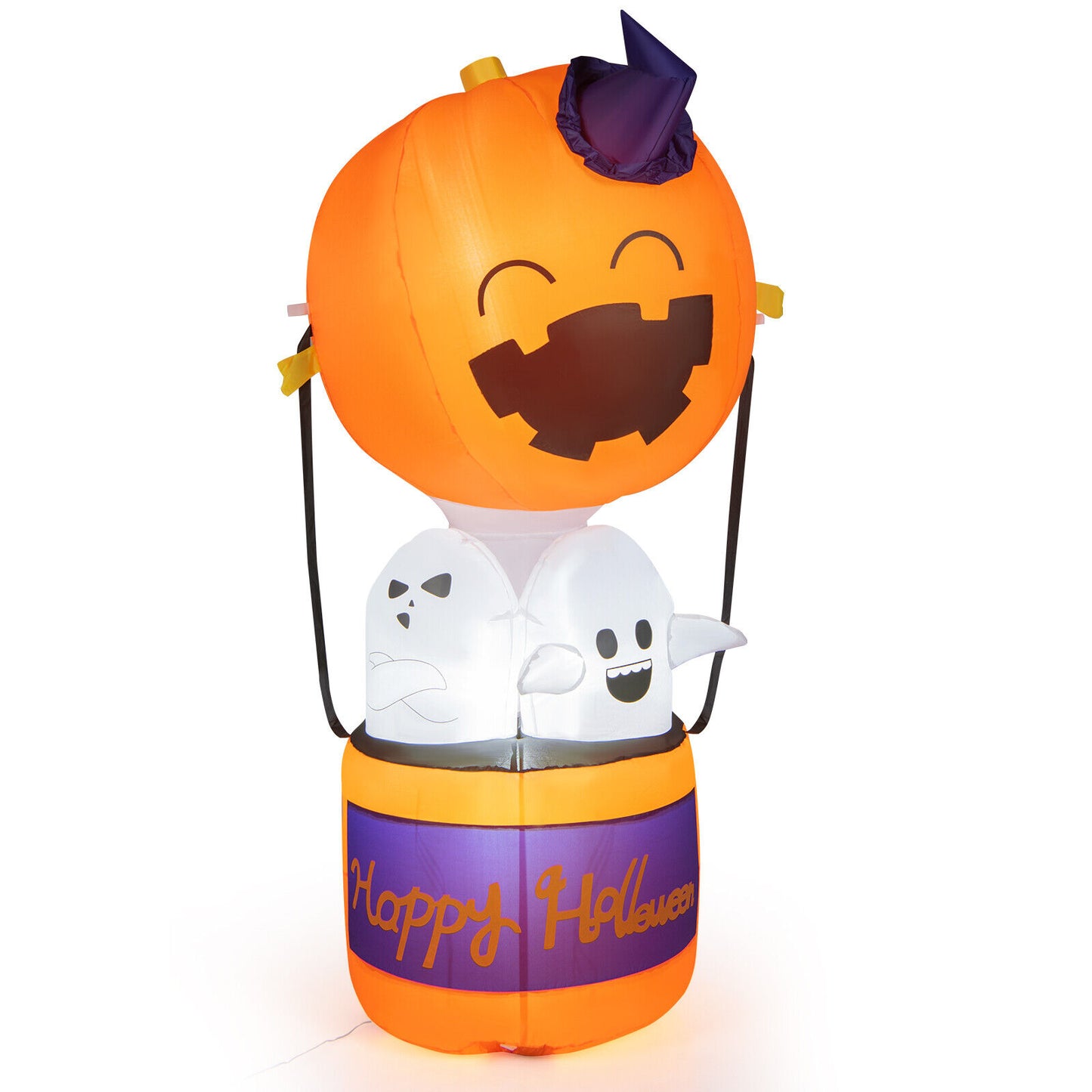 Halloween décor - 6ft Halloween Inflatable Pumpkin Hot Air Balloon