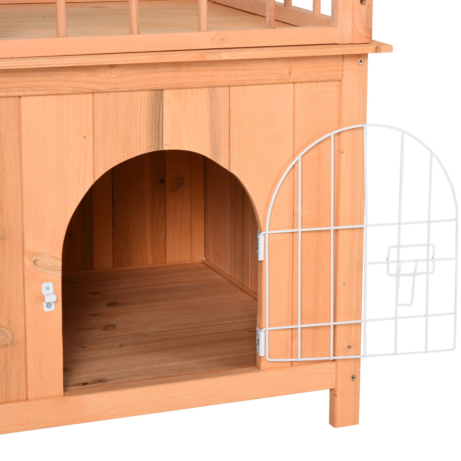 Dog House - Indoor Outdoor Wood Pet House - Cat House