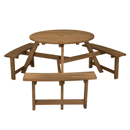 Picnic Table With Umbrella Hole - Wood picnic table With Benches