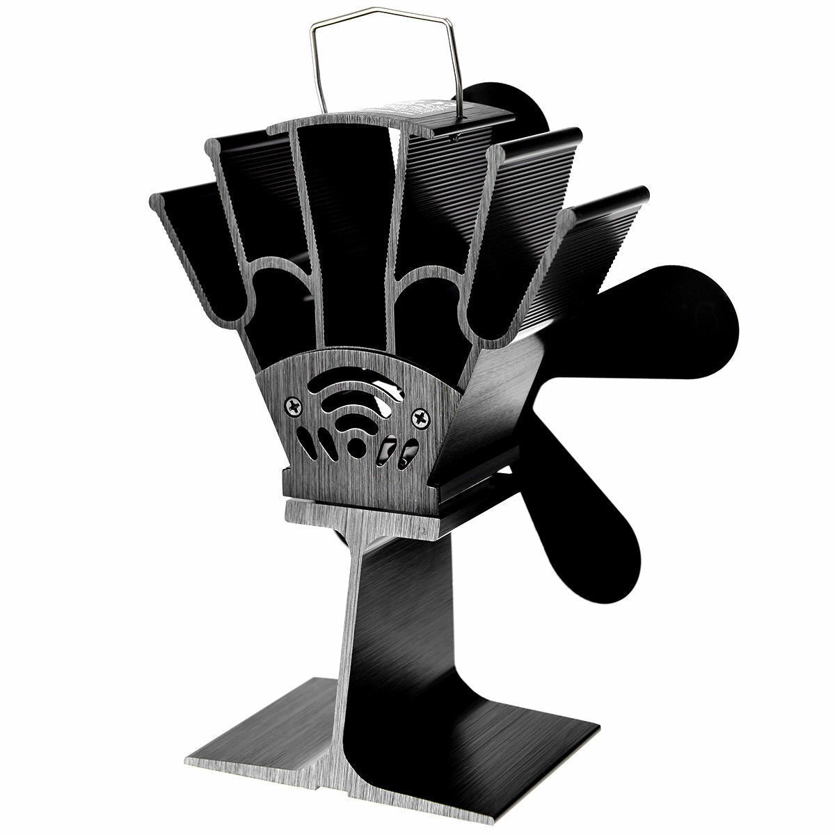 Stove Fan with 5 Blades Self Starting and Self Regulating Features