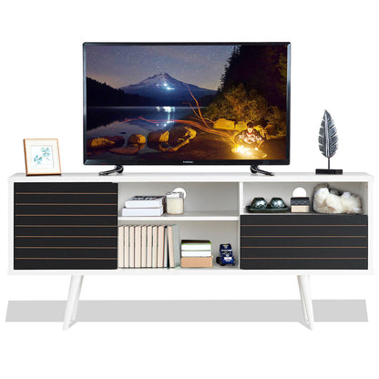 TV Stand With 3 Shelves - Media Console for Up To 65 Inches
