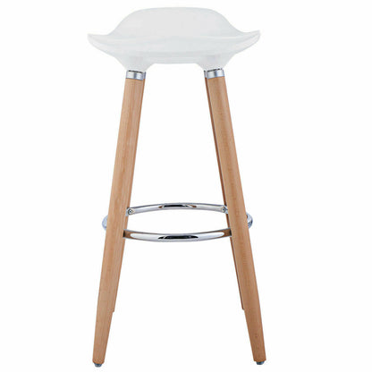 Counter Stool Set - Kitchen Stools With Wooden Legs - Set of 2