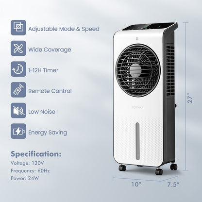 Air Cooler With 12Hour Timer Remote - Swamp Cooler