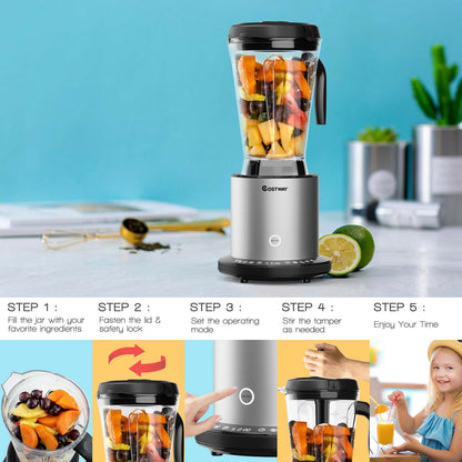 High Powered Blender with 10 Speeds - 1500W Food Processor