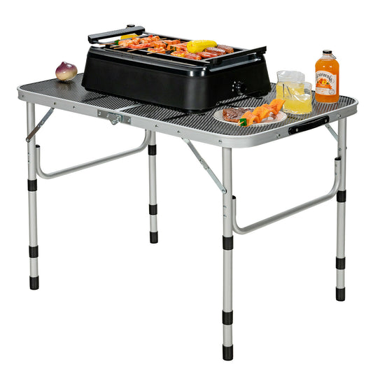 Folding Table - Metal Grill Stand Foldable Table