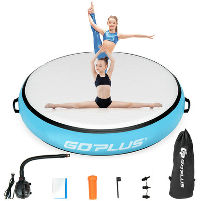 40 Inches Inflatable Gymnastic Mats - Tumbling Mat with Electric Pump
