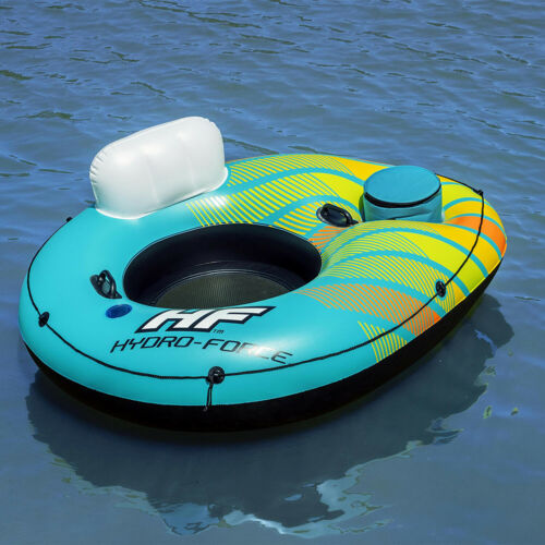 Single Person River Tubes - Pool Floats for Adults with Cooler